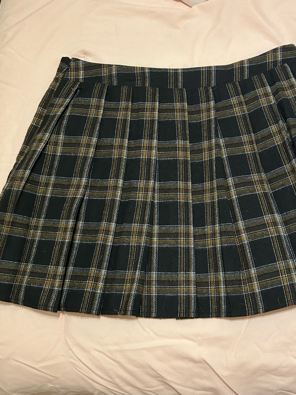 Pleated mini skirt
